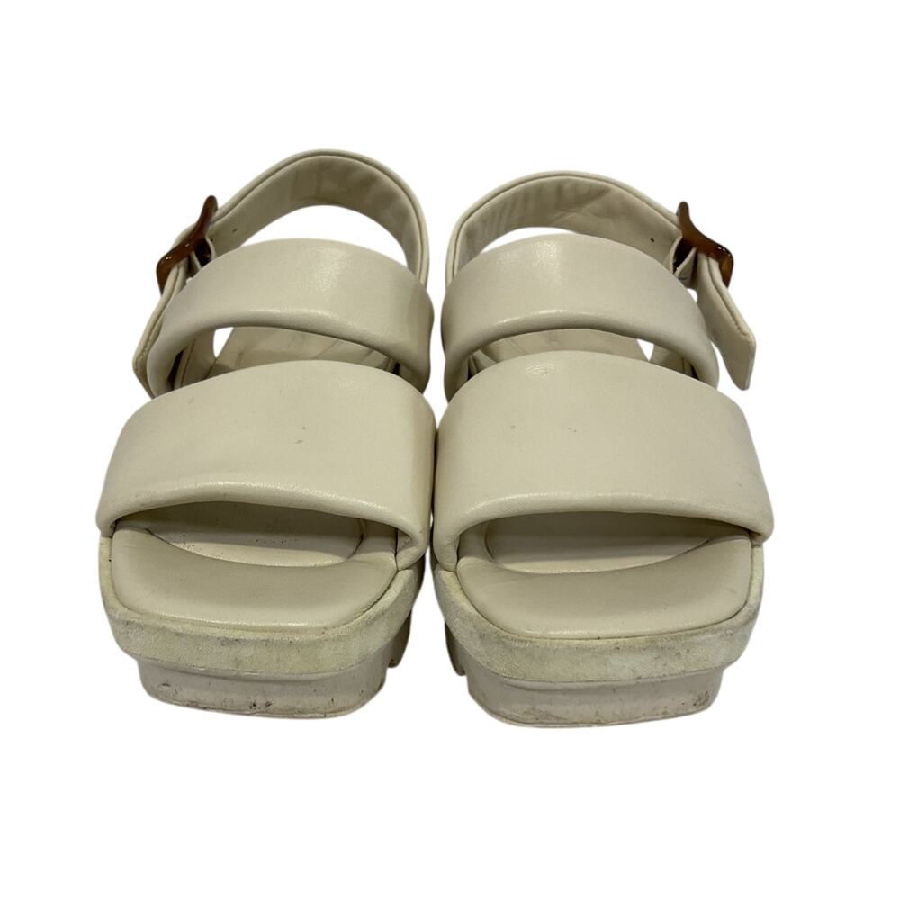Vince Bowie Padded Platform Sandals Cream 6M - Picture 6 of 6